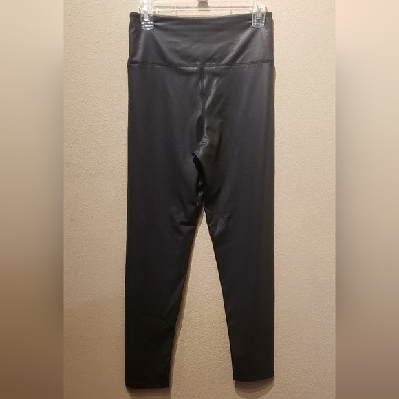 Arizona Jean Co Black Leggings Snakeskin Print Size Large - Picture 3 of 4